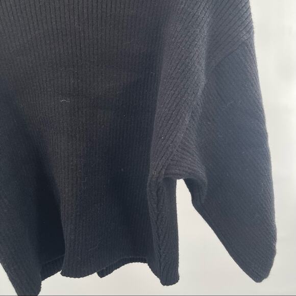 LINE & DOT Sweater Knit Black Ribbed Stretch Revolve Shopbop Sleeves Size Small - Picture 10 of 13